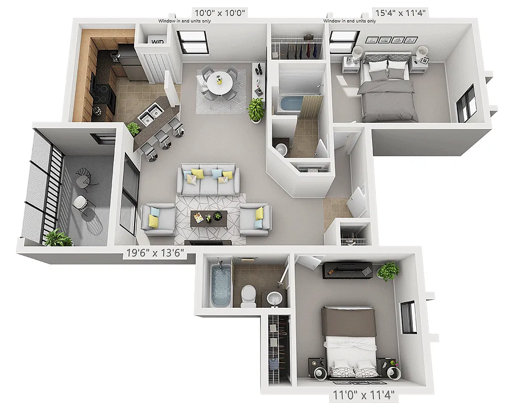 Floor plan Plan B2A