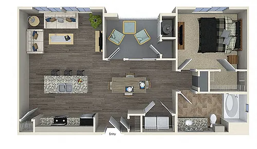 Floor plan A3 1X1
