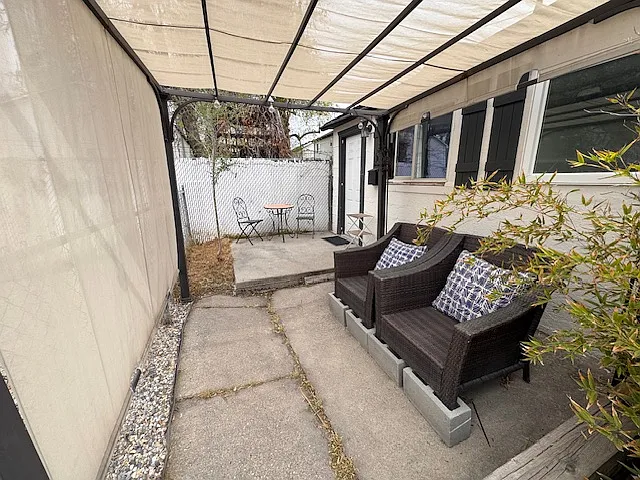 Covered patio