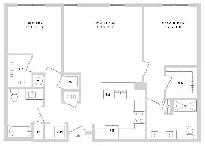 Floor plan B101