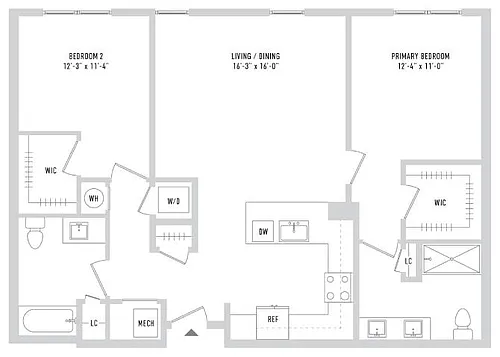 Floor plan B101