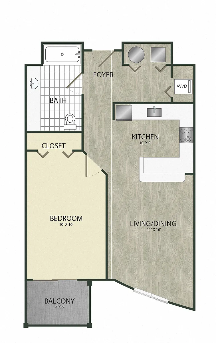 Floor plan 1B