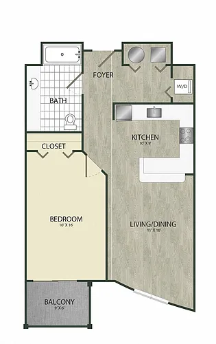 Floor plan 1B