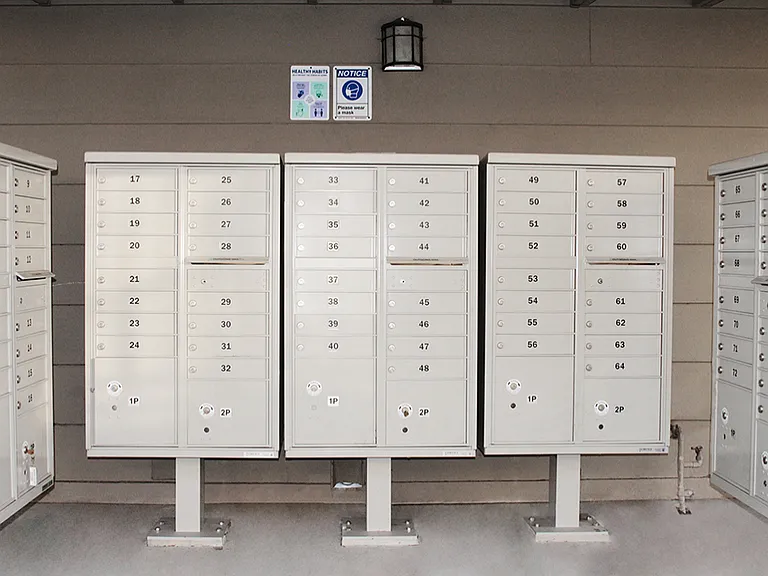 Mailing station.