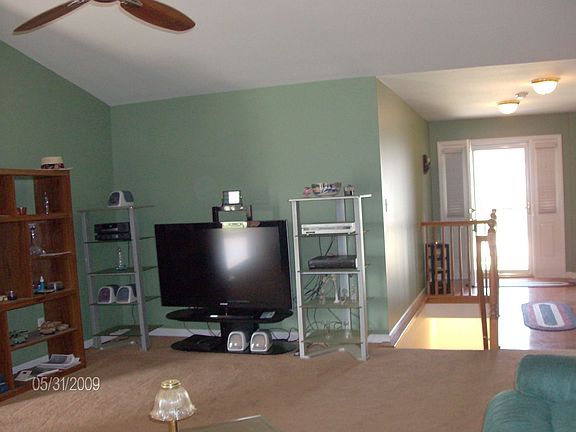 Vaulted ceilings and lots of space in this great room