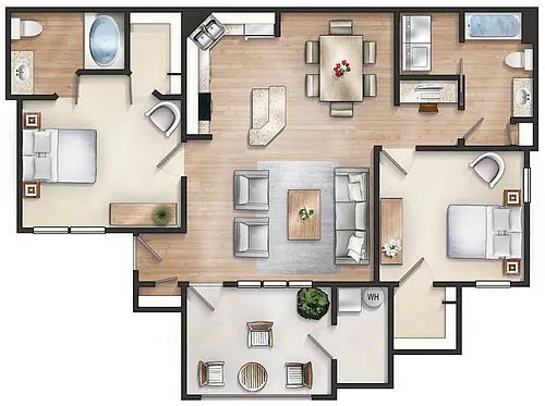 Floor plan Hampton