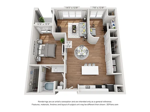 Floor plan Arbor Hills 2AS2