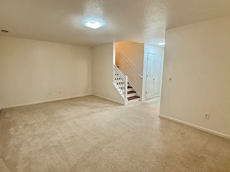 Spacious Finished Basement Recreation Room