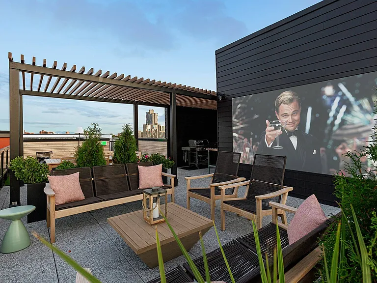 Elevate your lounge time with bold backdrop vibes.