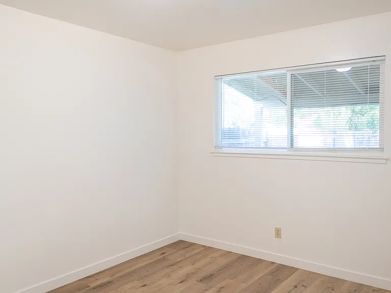 Bedroom -- all new
Flooring/baseboards/blinds/closet doors
light/paint/door