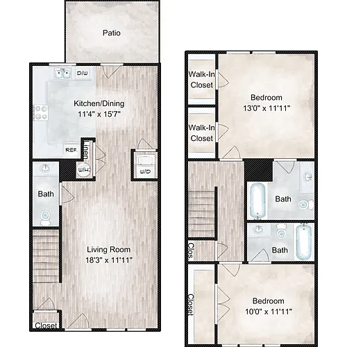 Floor plan Townhome A