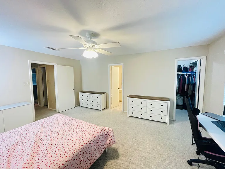 Primary Suite with double sink bathroom and walk-in closet, Bedroom #1