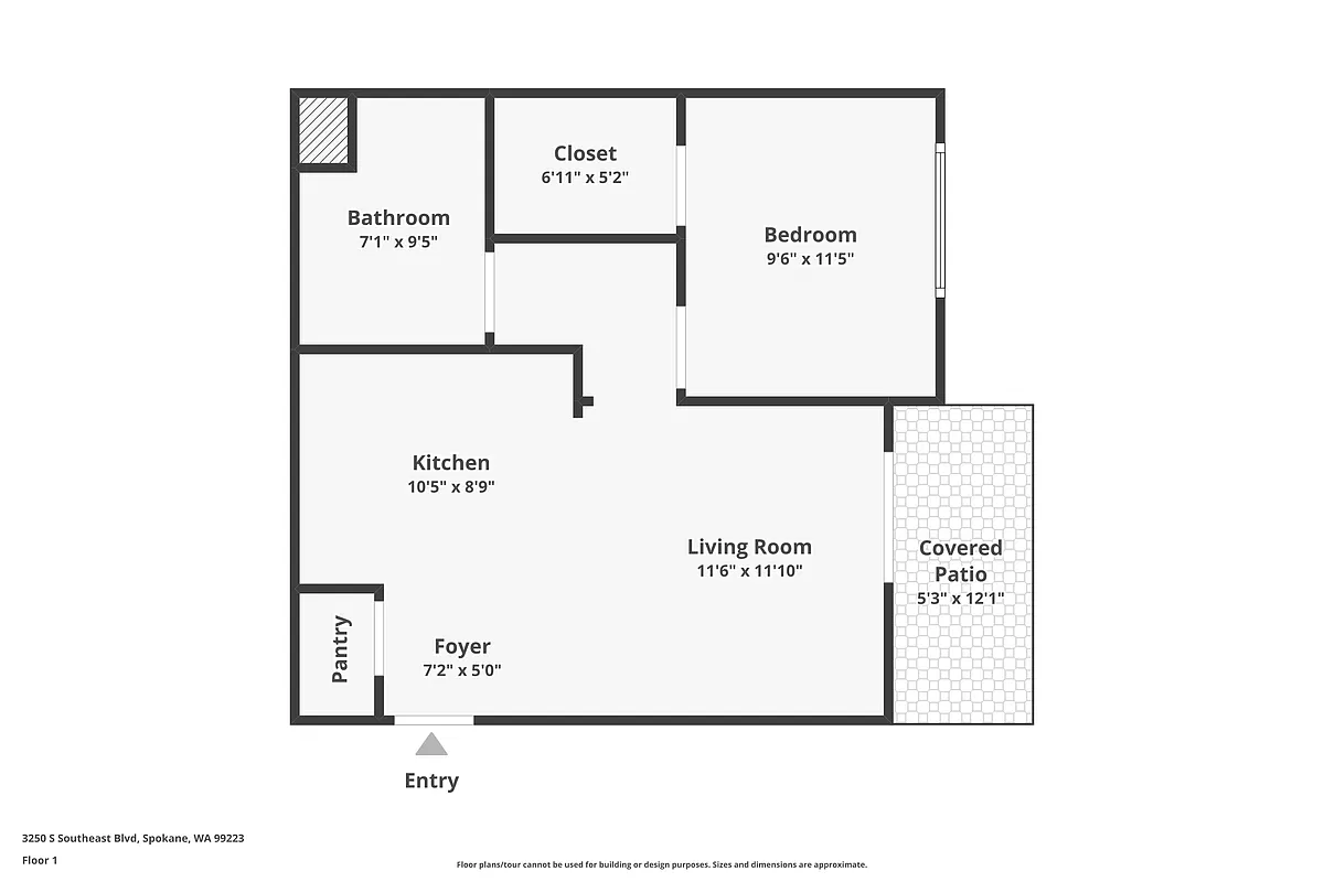 Floor plan 1 Bedroom