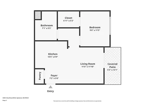 Floor plan 1 Bedroom