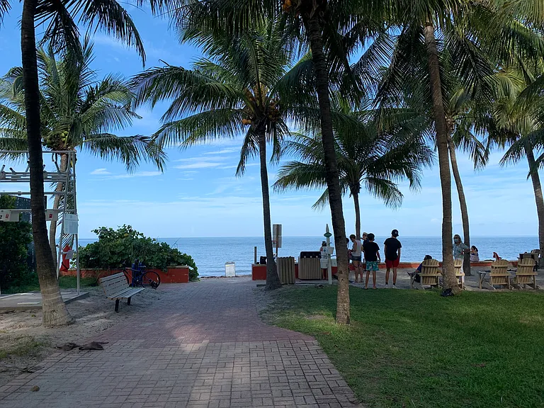 Beach entrance.