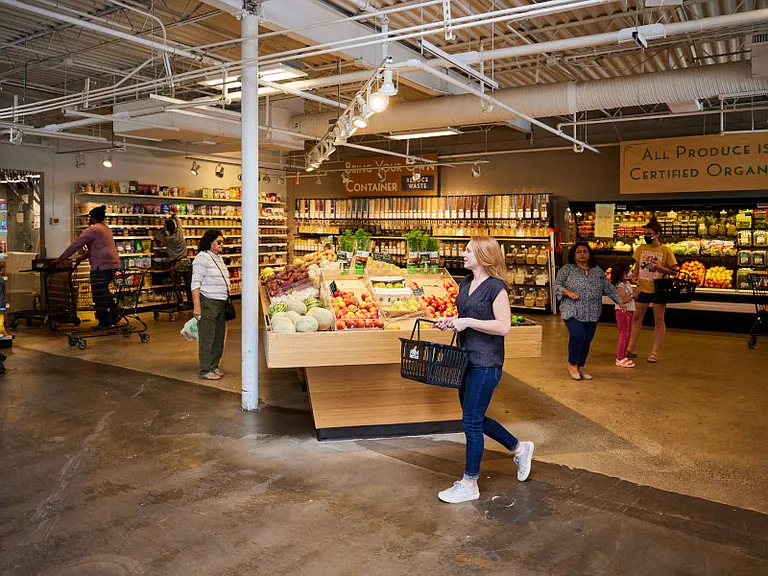 Tucked away in the Herndon Centre shopping plaza, MOM's organic market is a convenient stop while running errands.