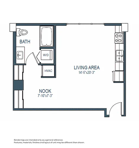 Floor plan STUDIO