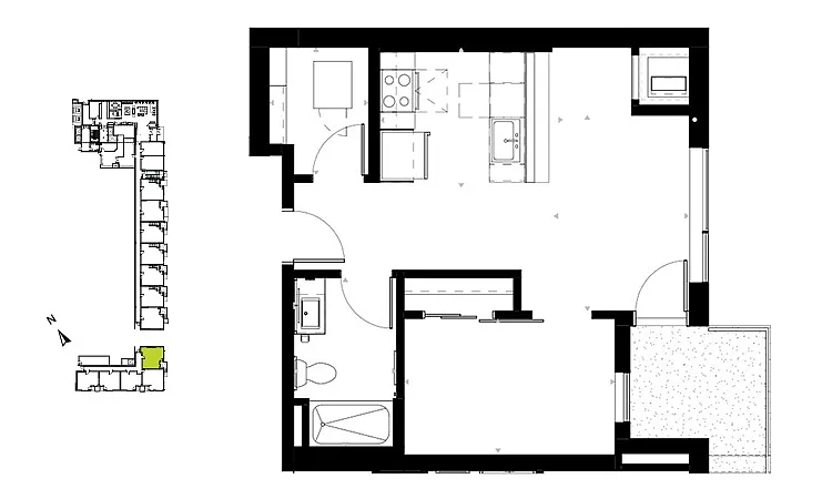 Floor plan Minnehaha A1