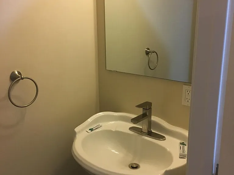 half bathroom located on first floor