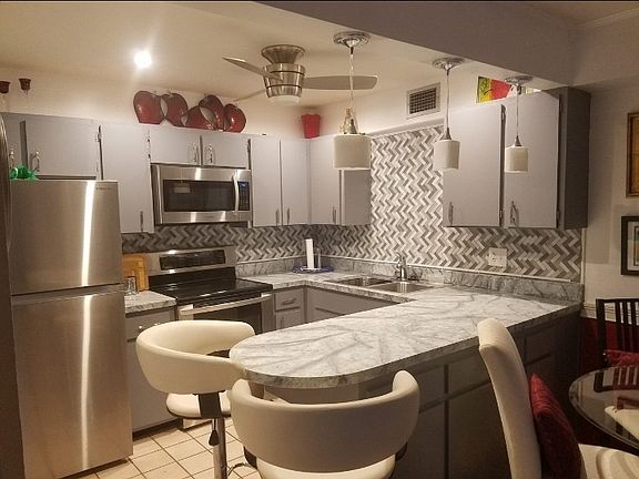 kitchen with new appliances