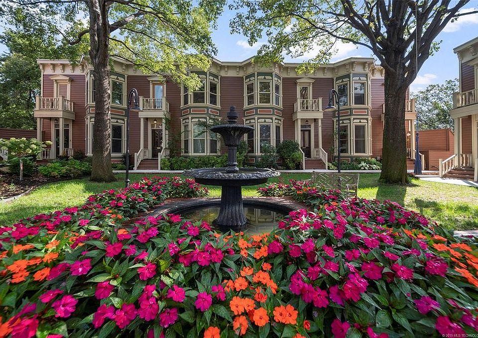 beautifully landscaped courtyard