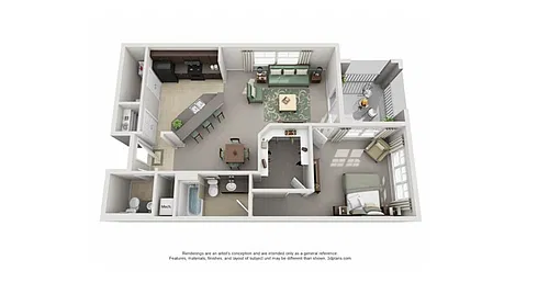 Floor plan A2 - with Garage