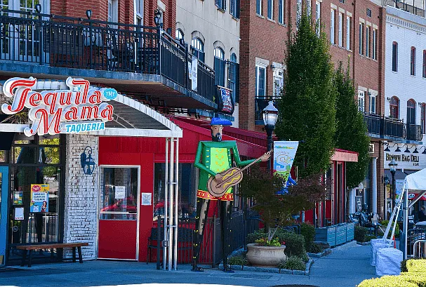 Enjoy the restaurants of Suwanee Town Center just down the street