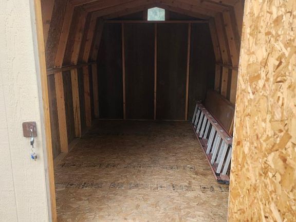 12 x 8 with 4 ft door and new roof