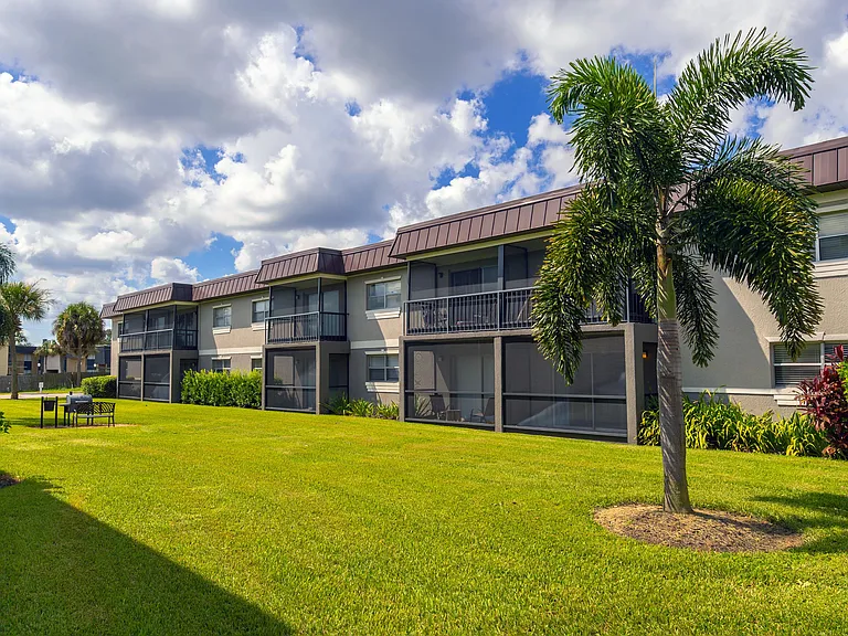 Relax in comfort on your private screened-in patio or balcony offering the perfect spot to enjoy the fresh air while maintaining privacy and comfort year-round.