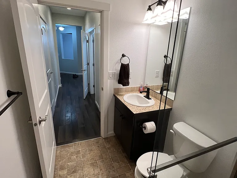 Downstairs Bathroom with shower