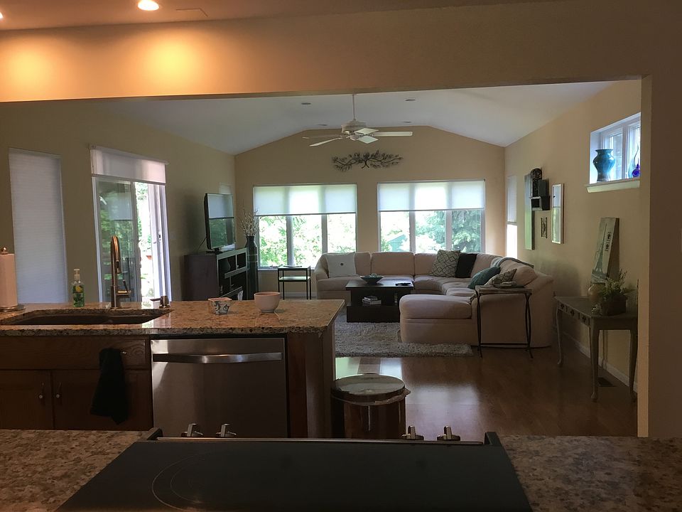 Kitchen open to family room