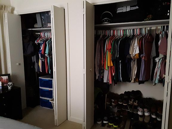 2 large bedroom closets.
