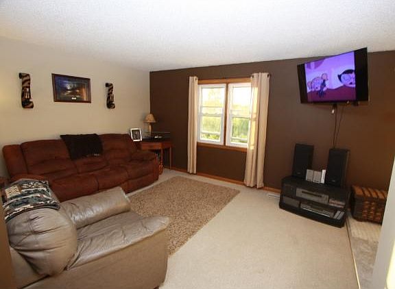 Living room is nice size with lots of light.
