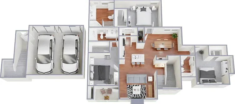 Three bedroom, three bath, 1,631 square foot apartment home Three bedroom, three bath, 1,631 square foot apartment home
