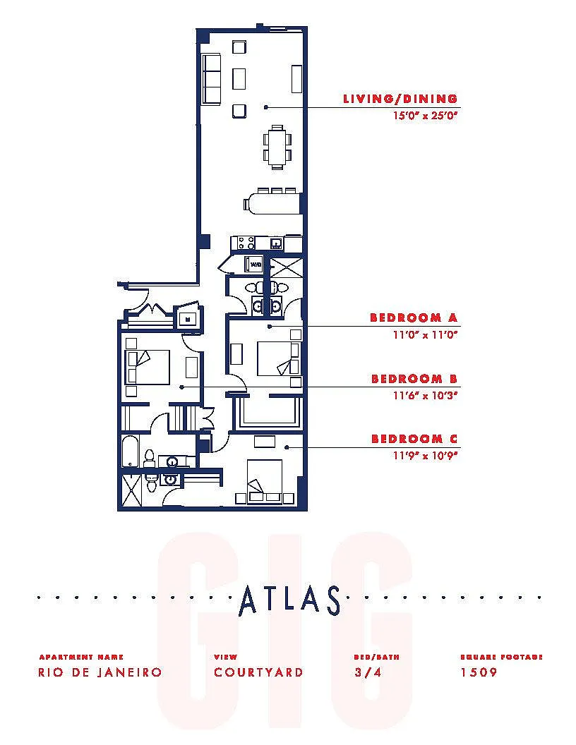 Floor plan Rio de Janerio