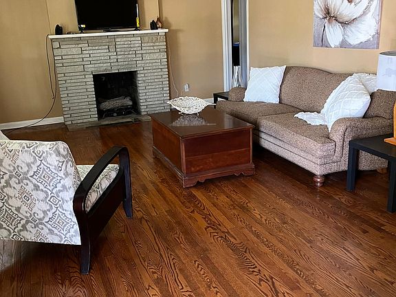 Living Room with Gas logs