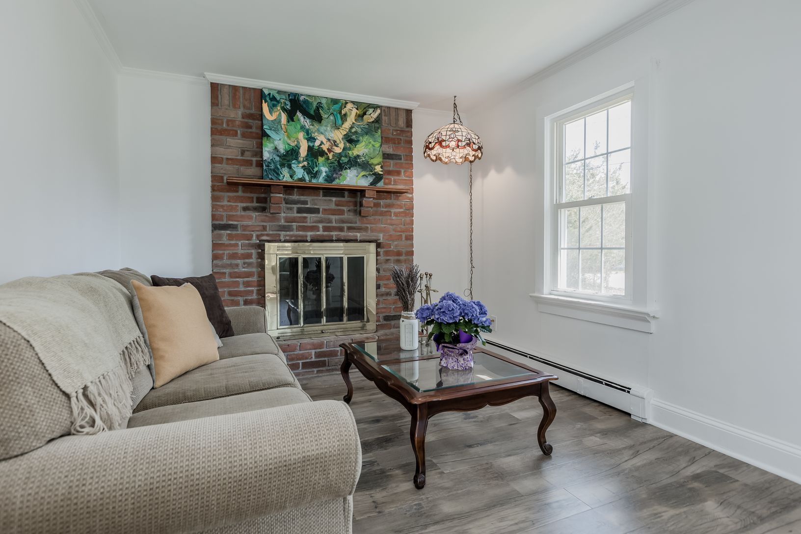  Living Room North with Fireplace