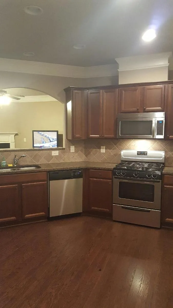 Kitchen all stainless steel appliances. - 5915 Falls Landing Dr