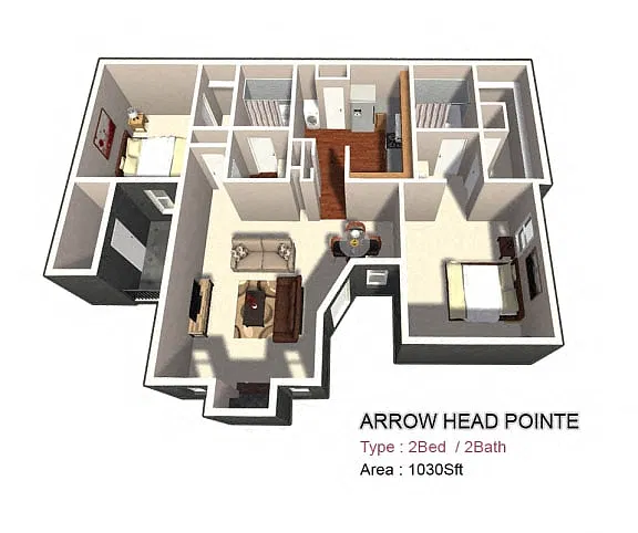 Floor plan 2x2 large