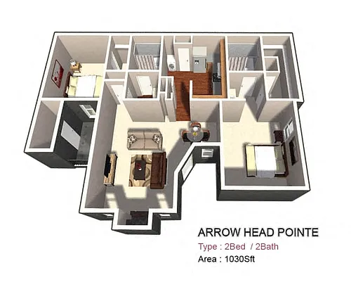 Floor plan 2x2 large