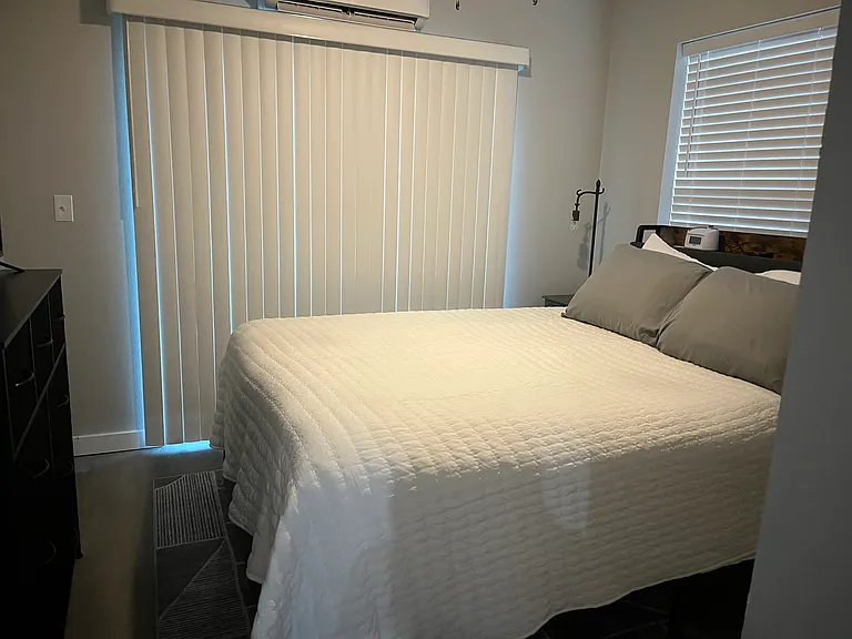Queen sized bed
