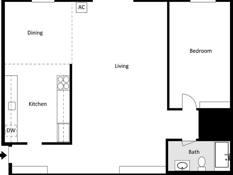 1 Br Apt