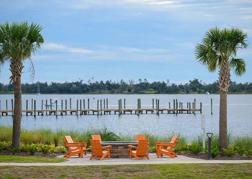 Enjoy our Fire Pit overlooking the bay!