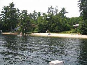 view of beach from docks
