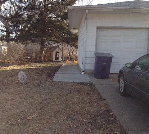 Rear entrance to apartment
