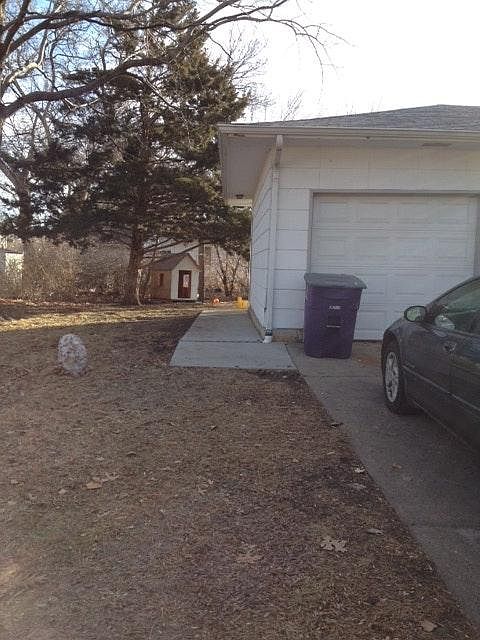 Rear entrance to apartment