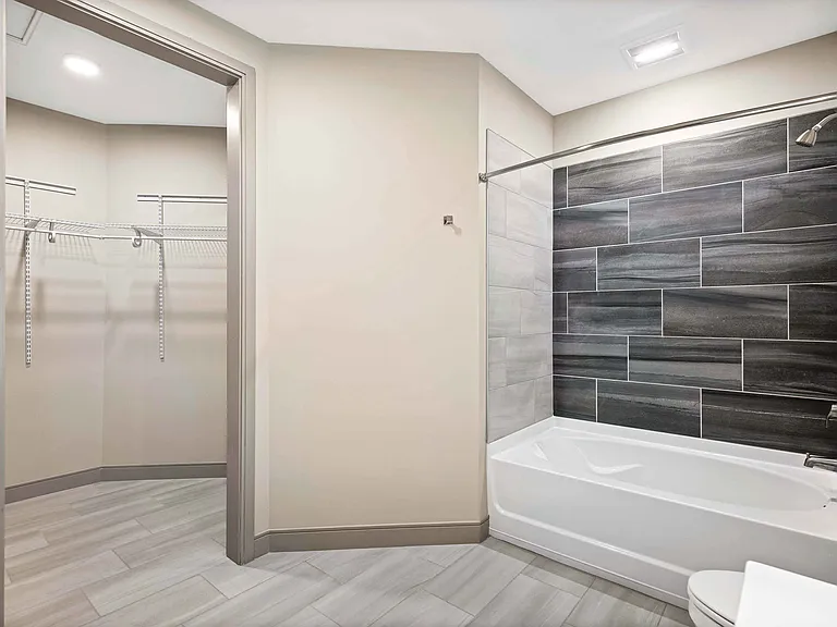 Bathroom and walk-in closet