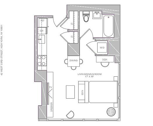 3rd image of 42 W 33rd St APT 21E