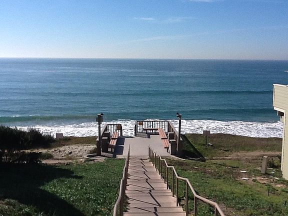 our steps to the beach