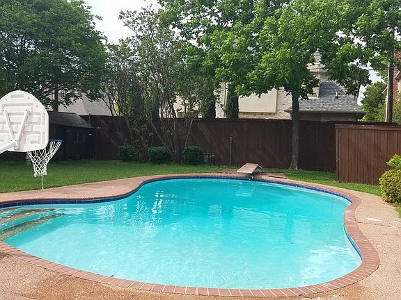 Pool with diving board